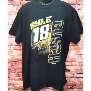 NASCAR Kyle Busch #18 Bold Joe Gibbs Racing Black Tee Shirt 2017 Schedule